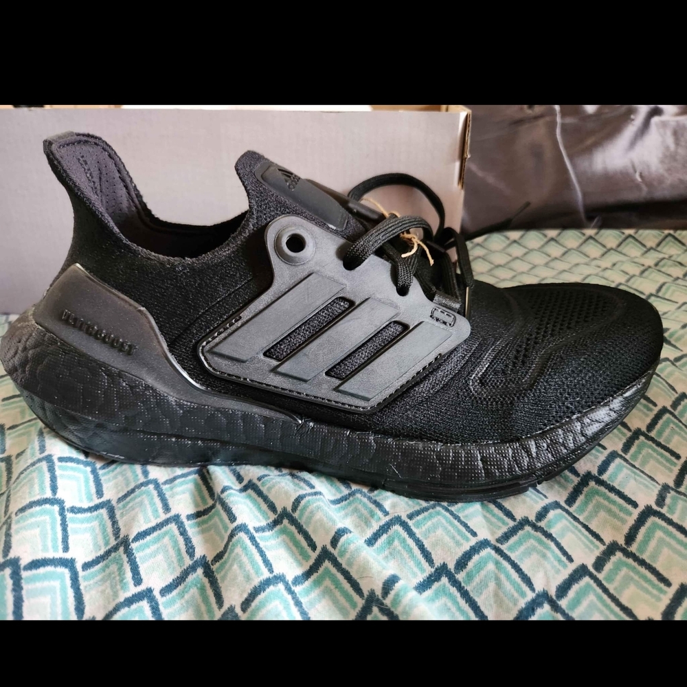 Adidas Black Sneakers with Primeknit and Boost Technology
